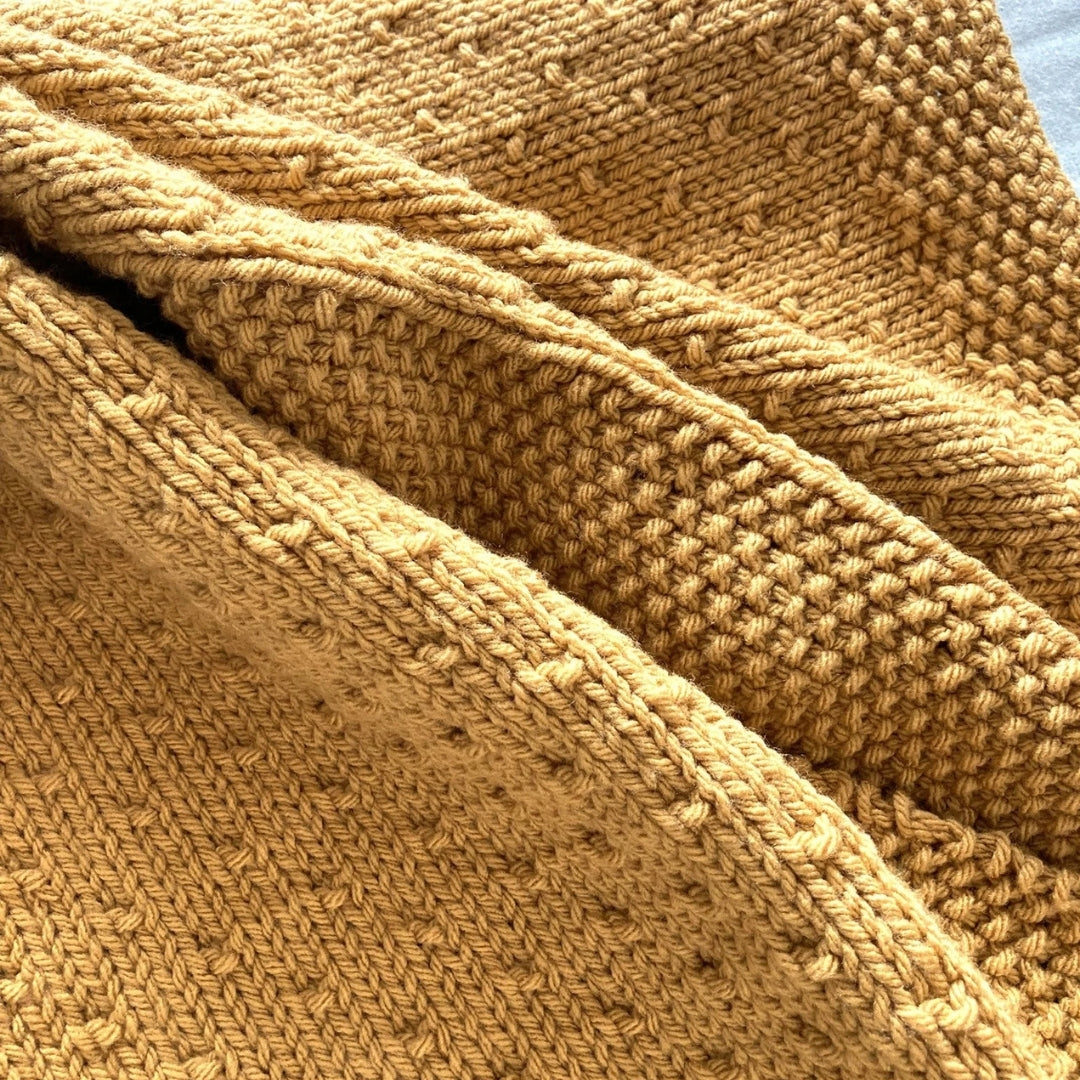 Forest Dew Blanket Knitting Pattern