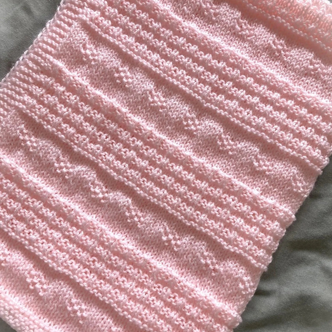 Serene Stria Blanket Knitting Pattern