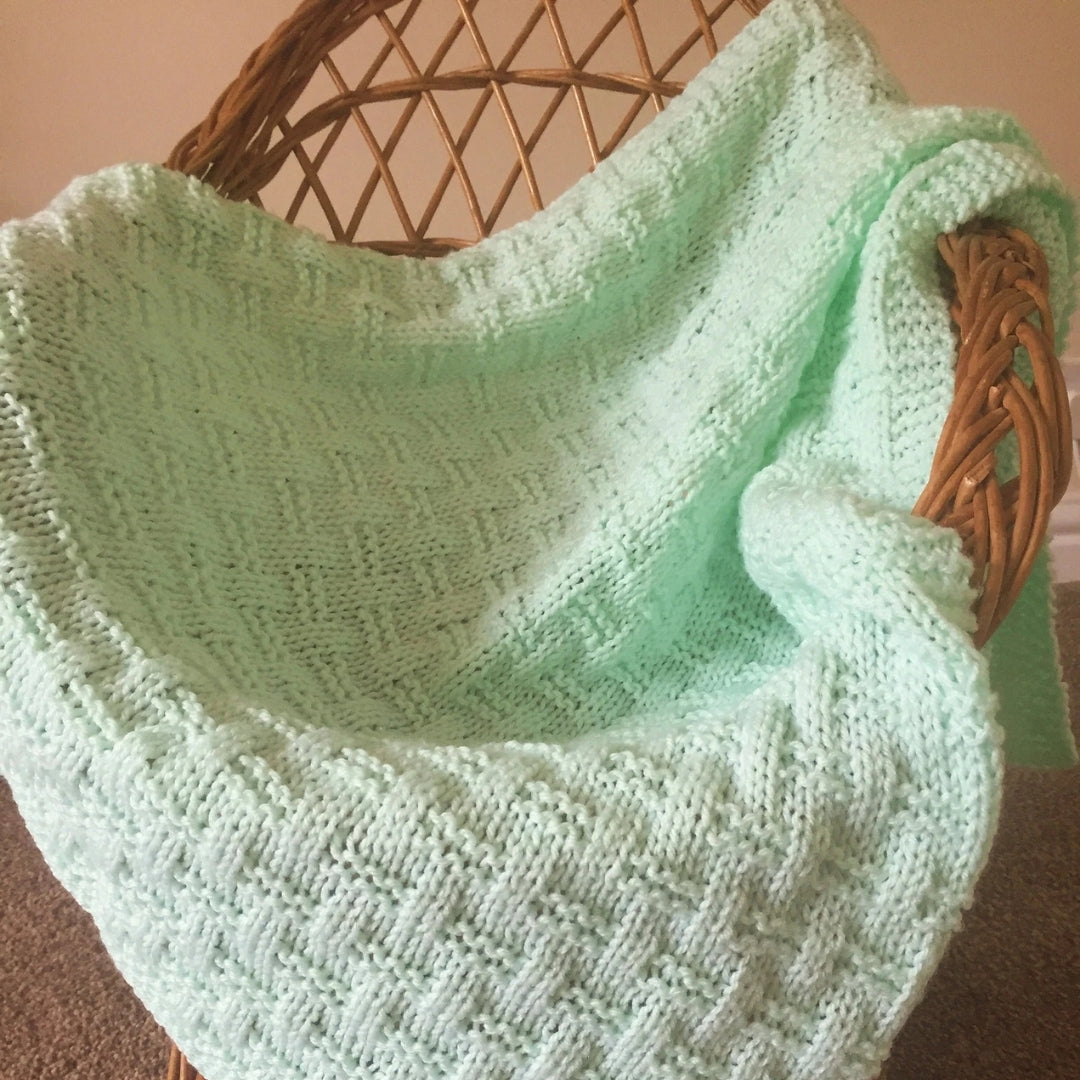 Gentle Lattice Throw Knitting Pattern