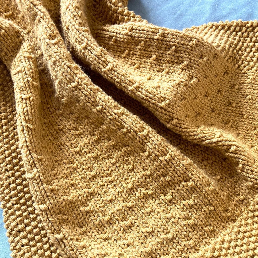 Forest Dew Blanket Knitting Pattern