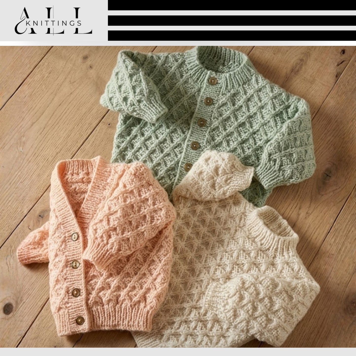 Sweet Buttoned Baby Cardigan Knitting Pattern