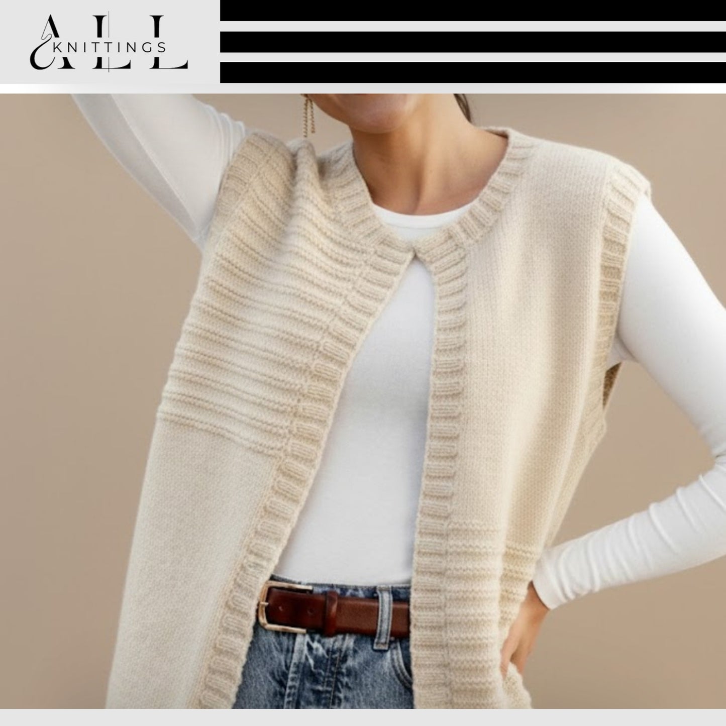 Comfy CardiVest Knitting Pattern
