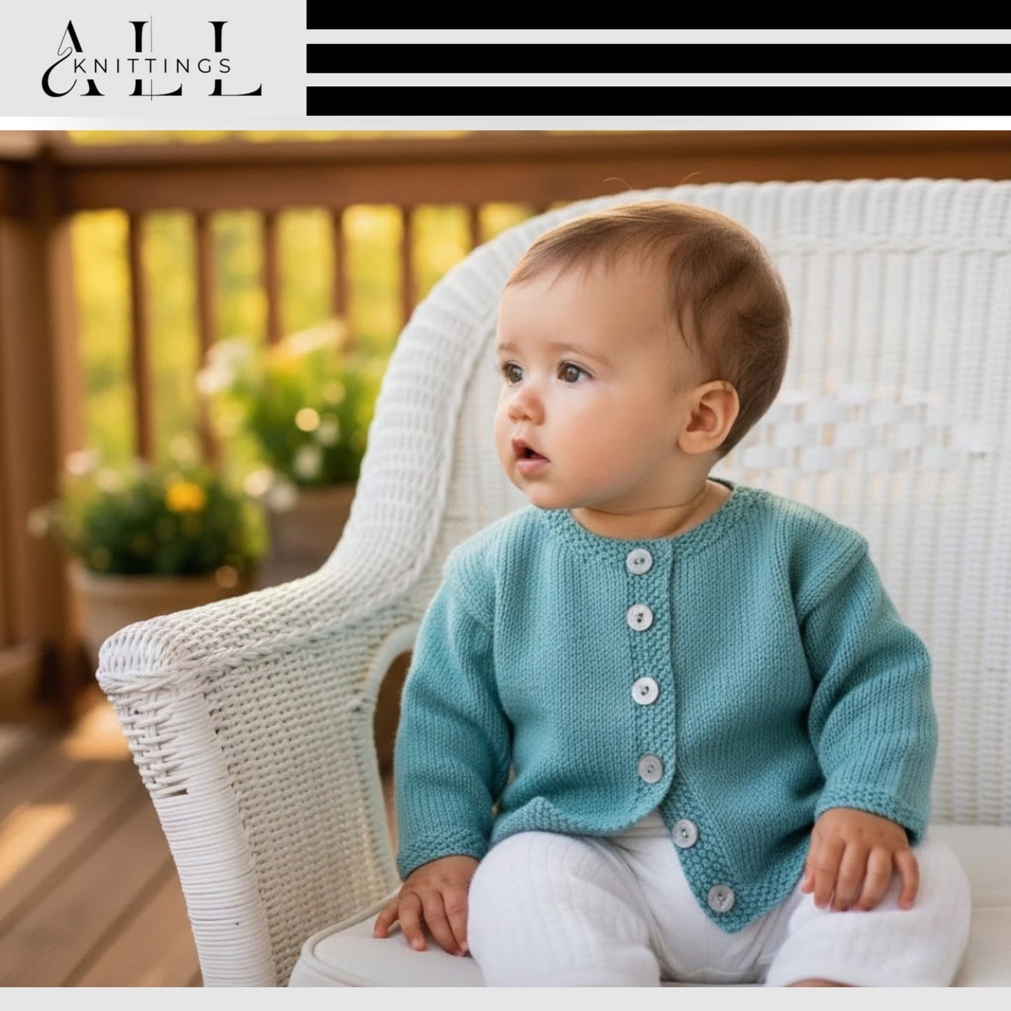 Unisex Little Buttoned Cardigan Knitting Pattern
