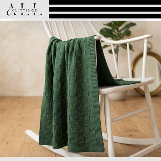 Baby Reversible Blanket Knitting Pattern