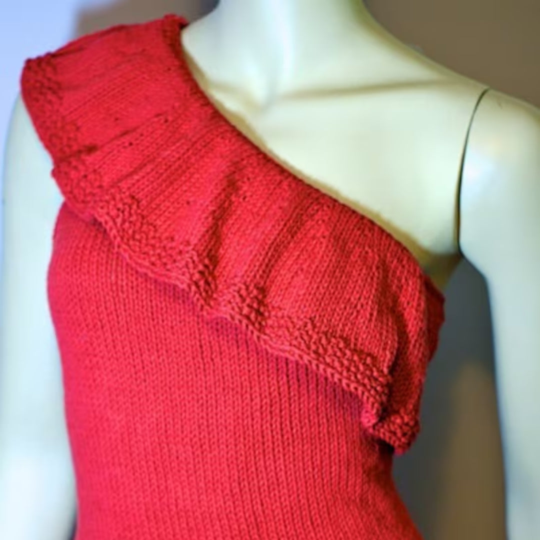 Asymmetrical Statement Top Advanced Knitting Pattern