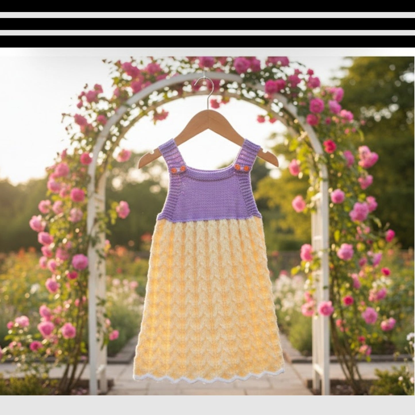 Sunny Pinafore Outfit Knitting Pattern