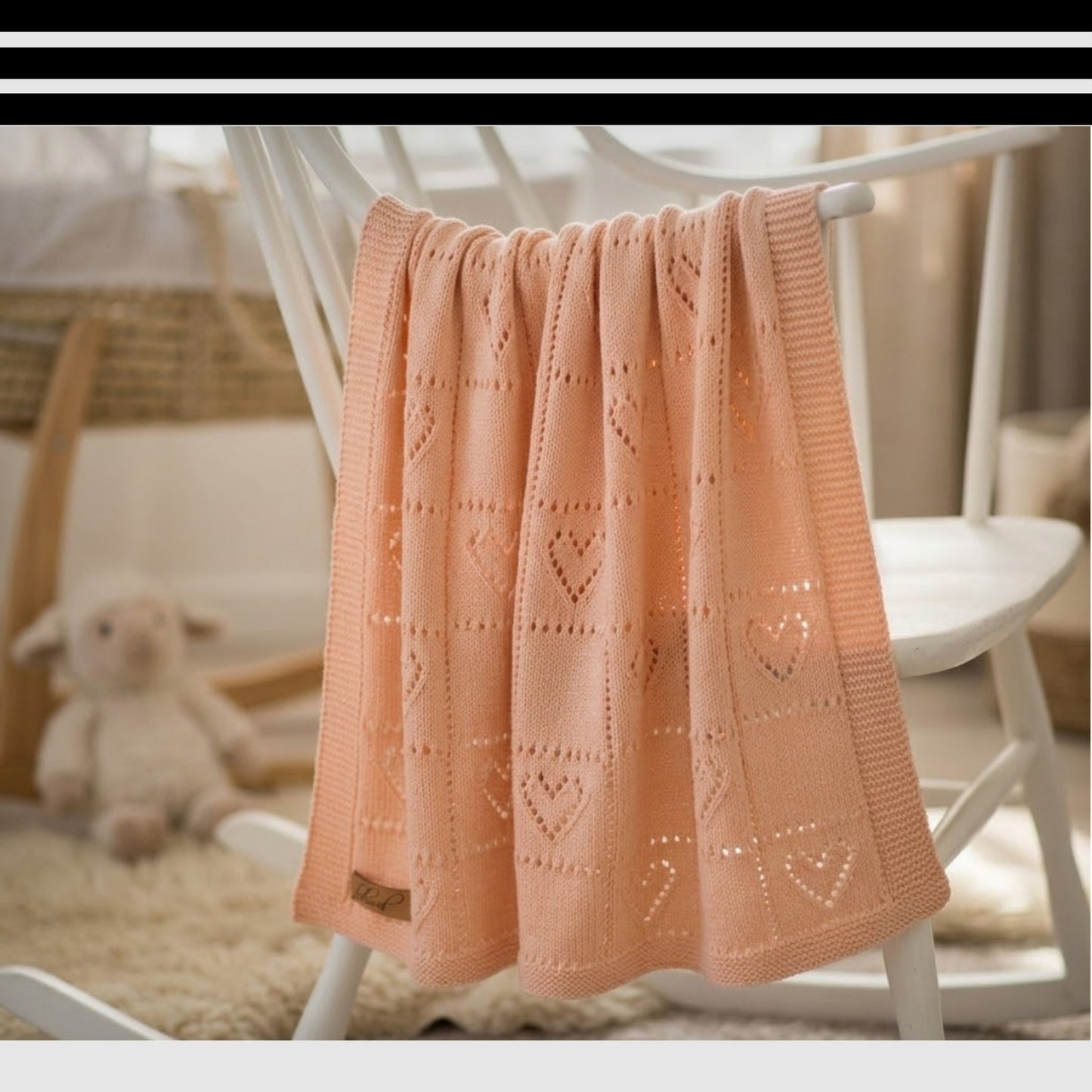 Sweet Emblem Coverlet Knitting Pattern