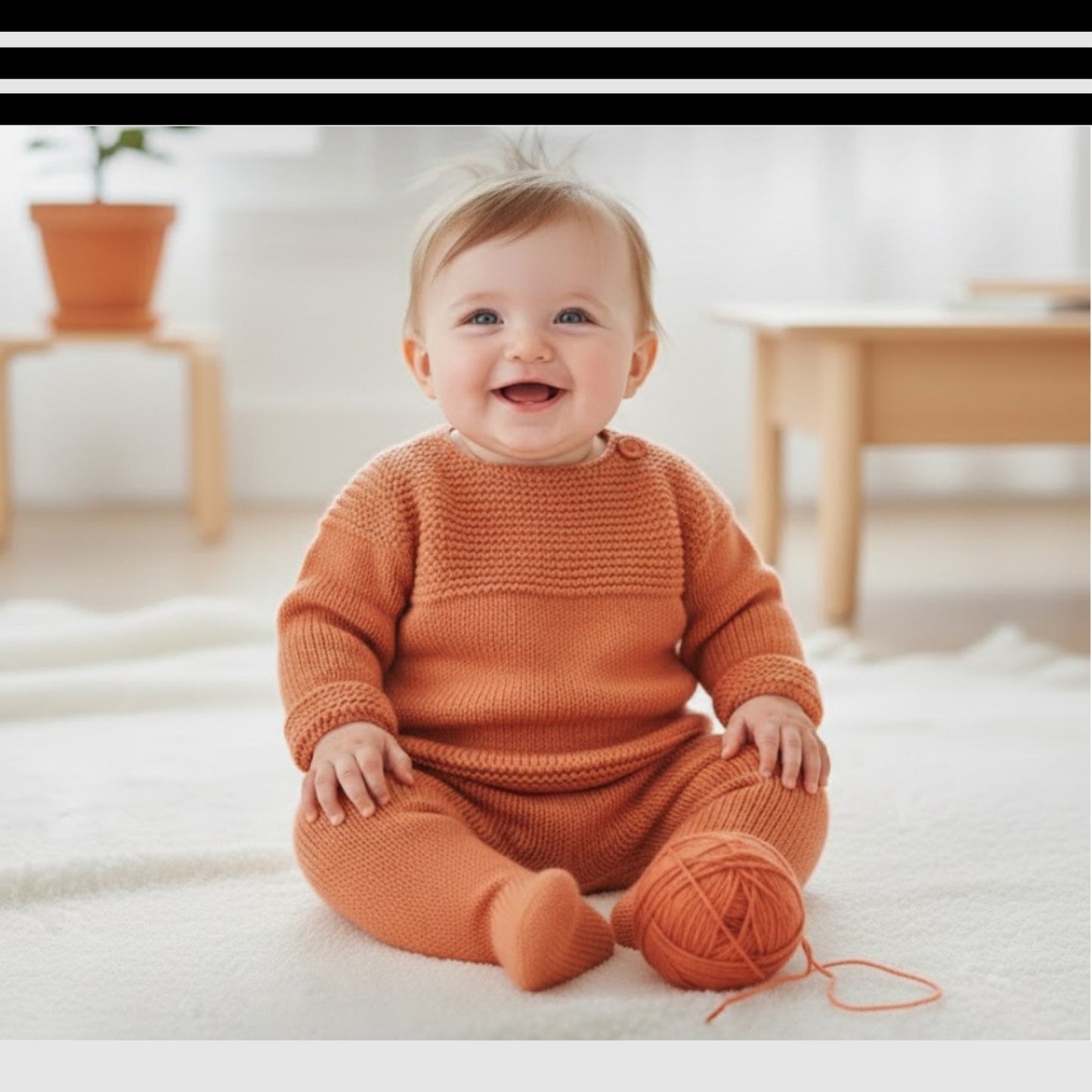 Unisex Very Easy Full Set Little Outfit Knitting Pattern
