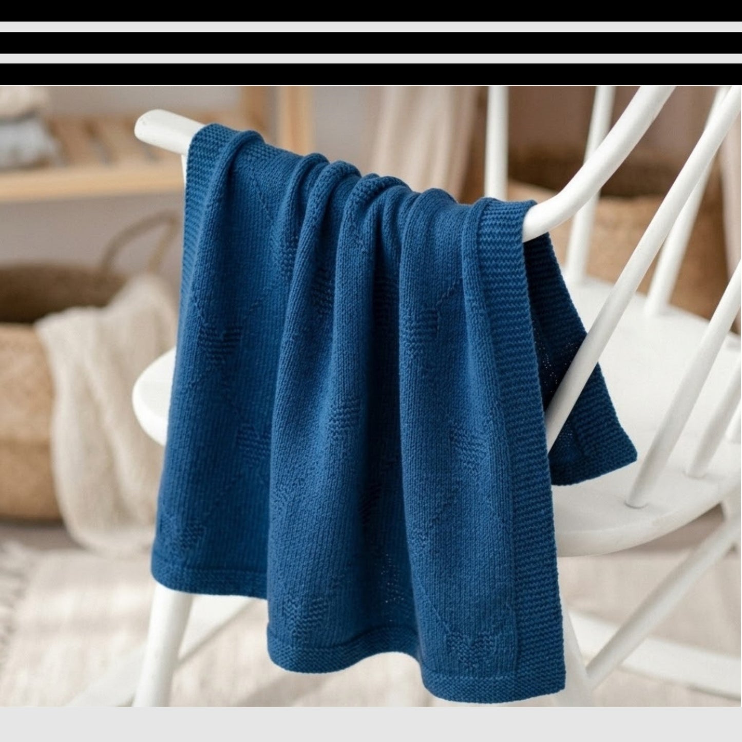 Heart Baby Blanket Knitting Pattern