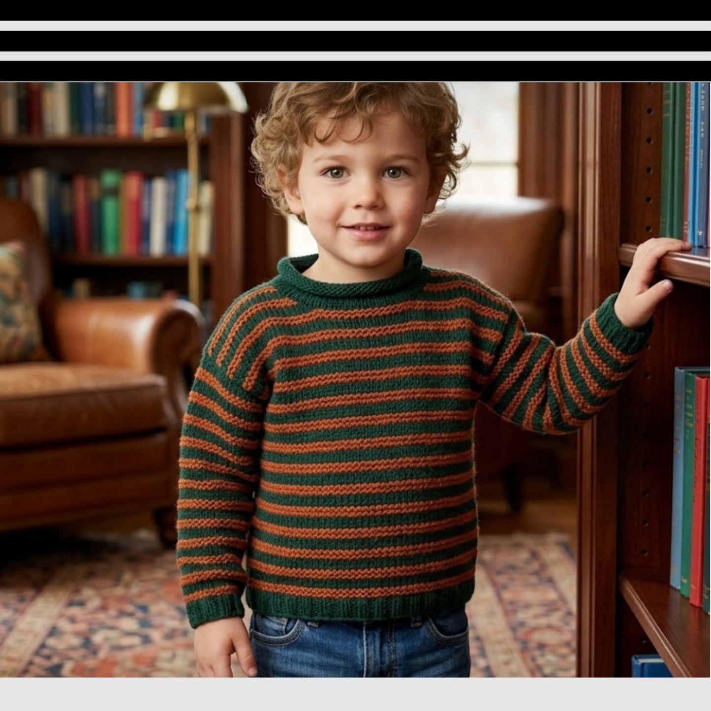 Classic Mini Striped Sweater Knitting Pattern