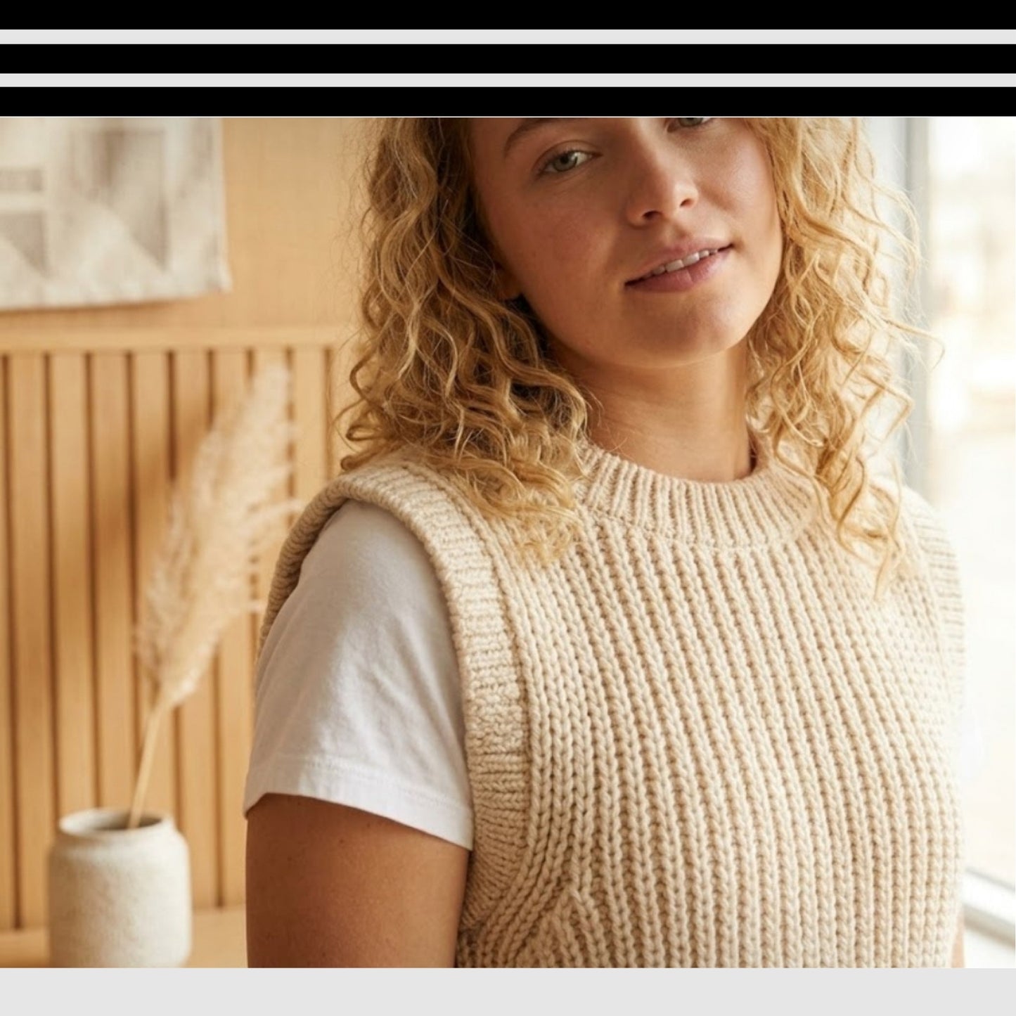Classic Textured Sleeveless Layer Knitting Pattern