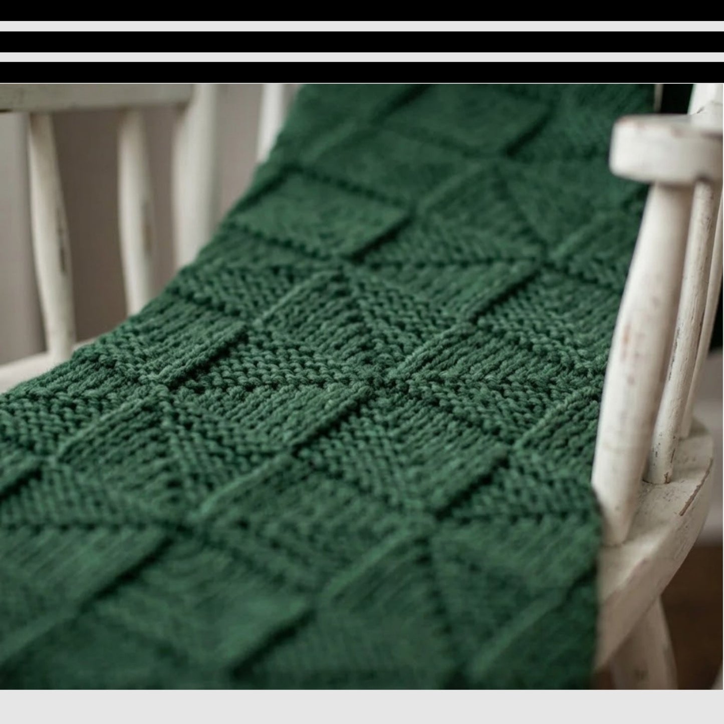Baby Reversible Blanket Knitting Pattern