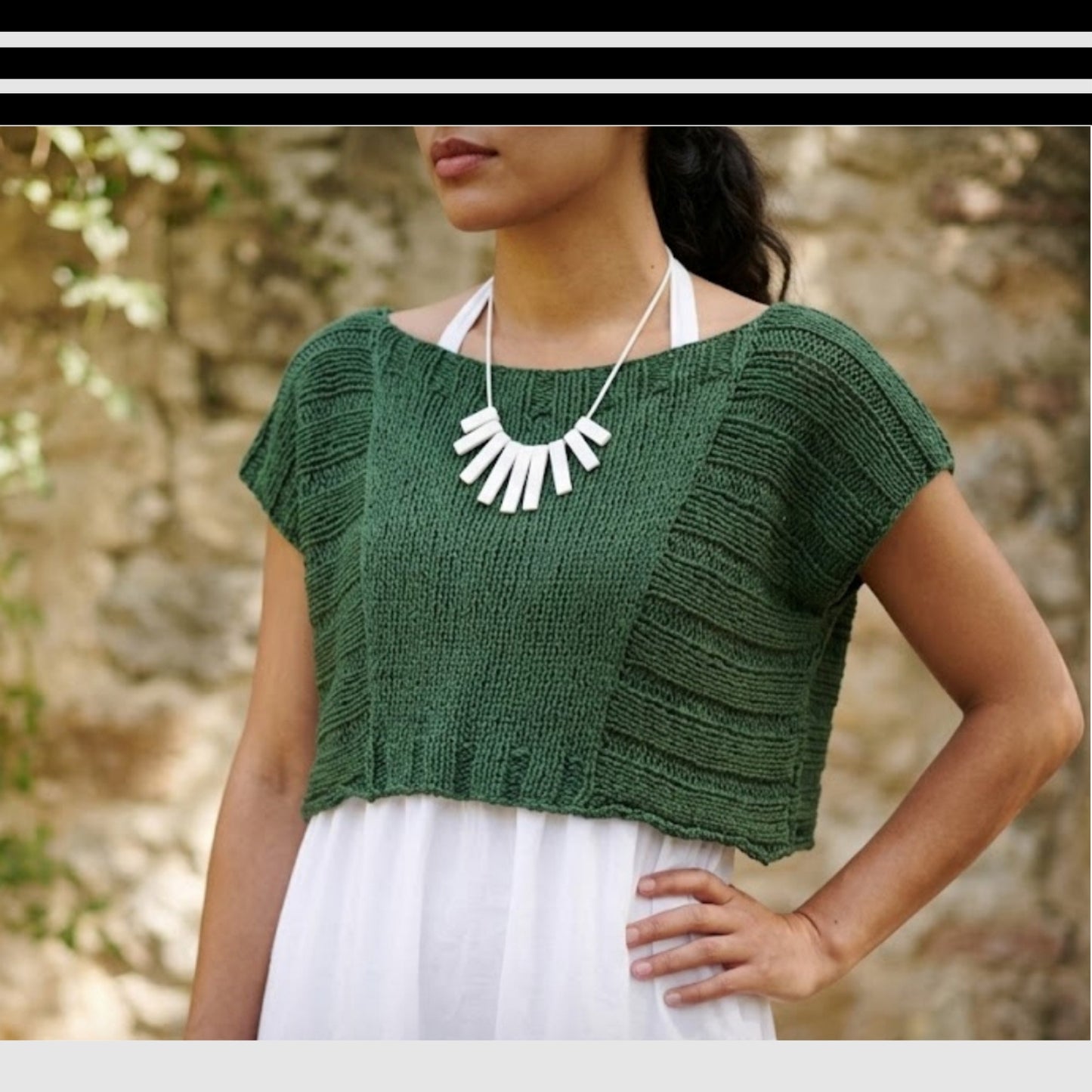 Classic Everyday Knit Geometry Tee Pattern