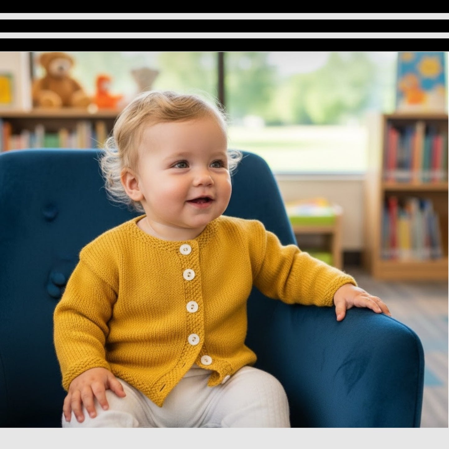 Unisex Little Buttoned Cardigan Knitting Pattern