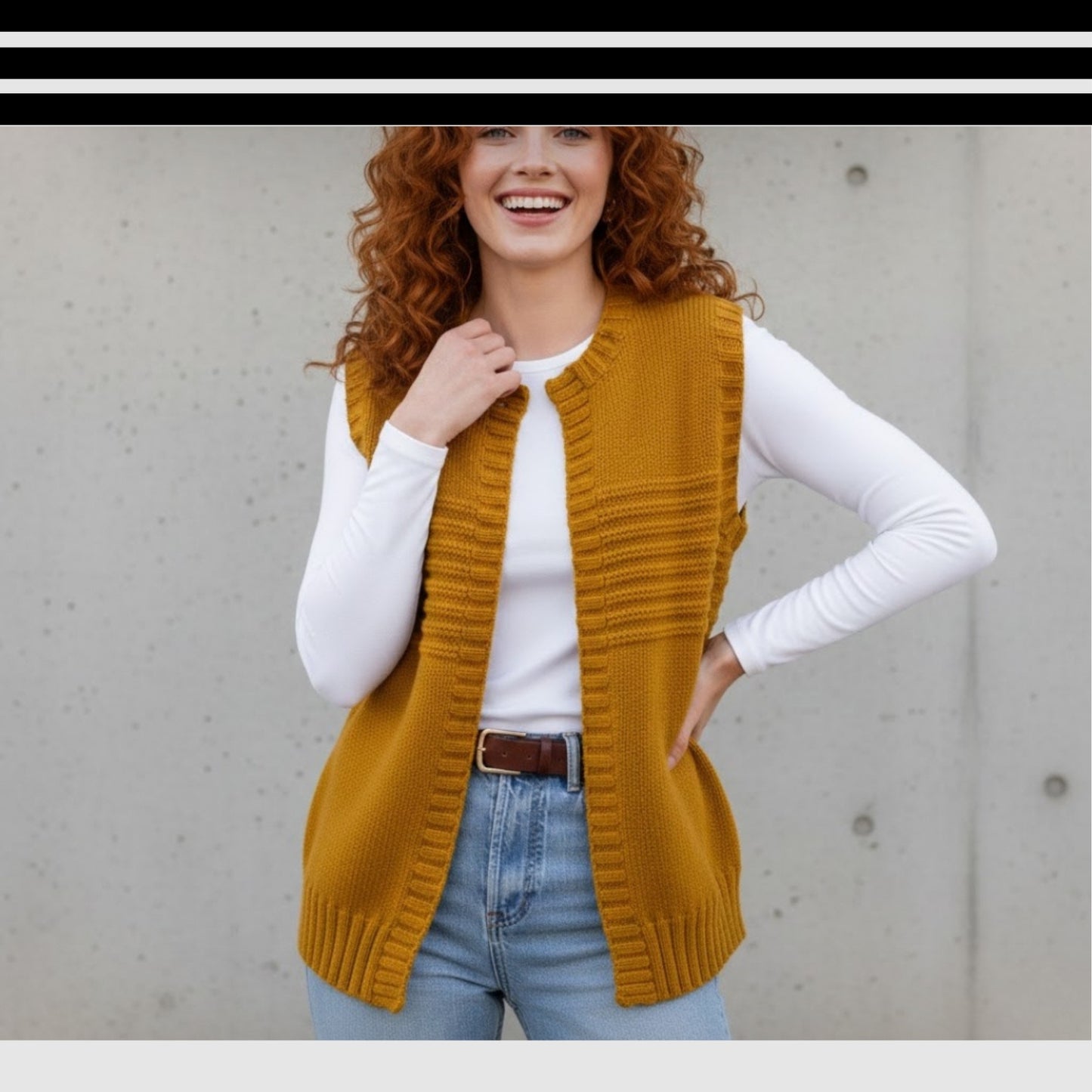 Comfy CardiVest Knitting Pattern