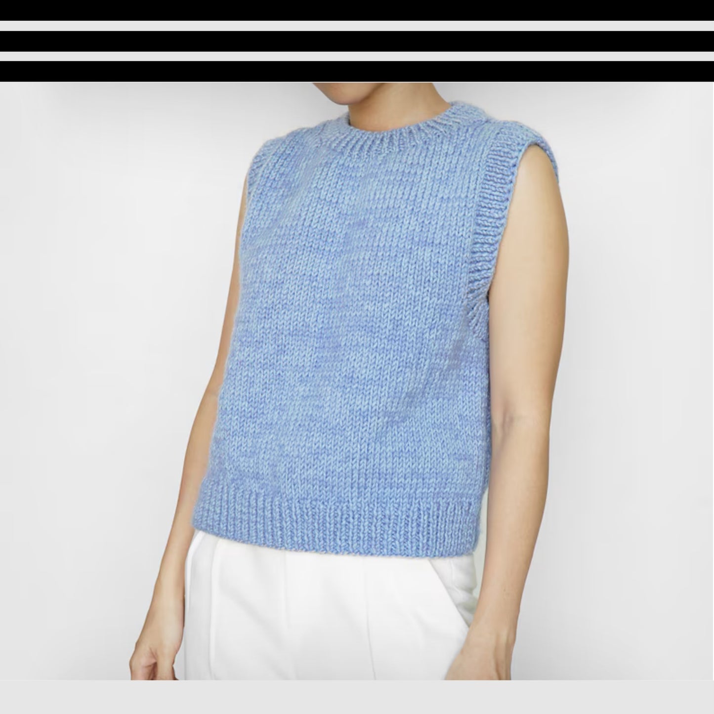Elegant Textured Summer Blouse Knitting Pattern