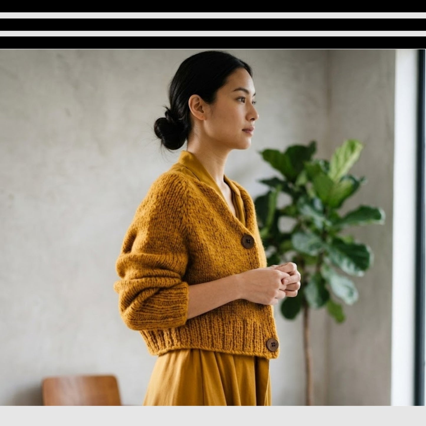 Oversized Chunky Button Cardigan Knitting Pattern