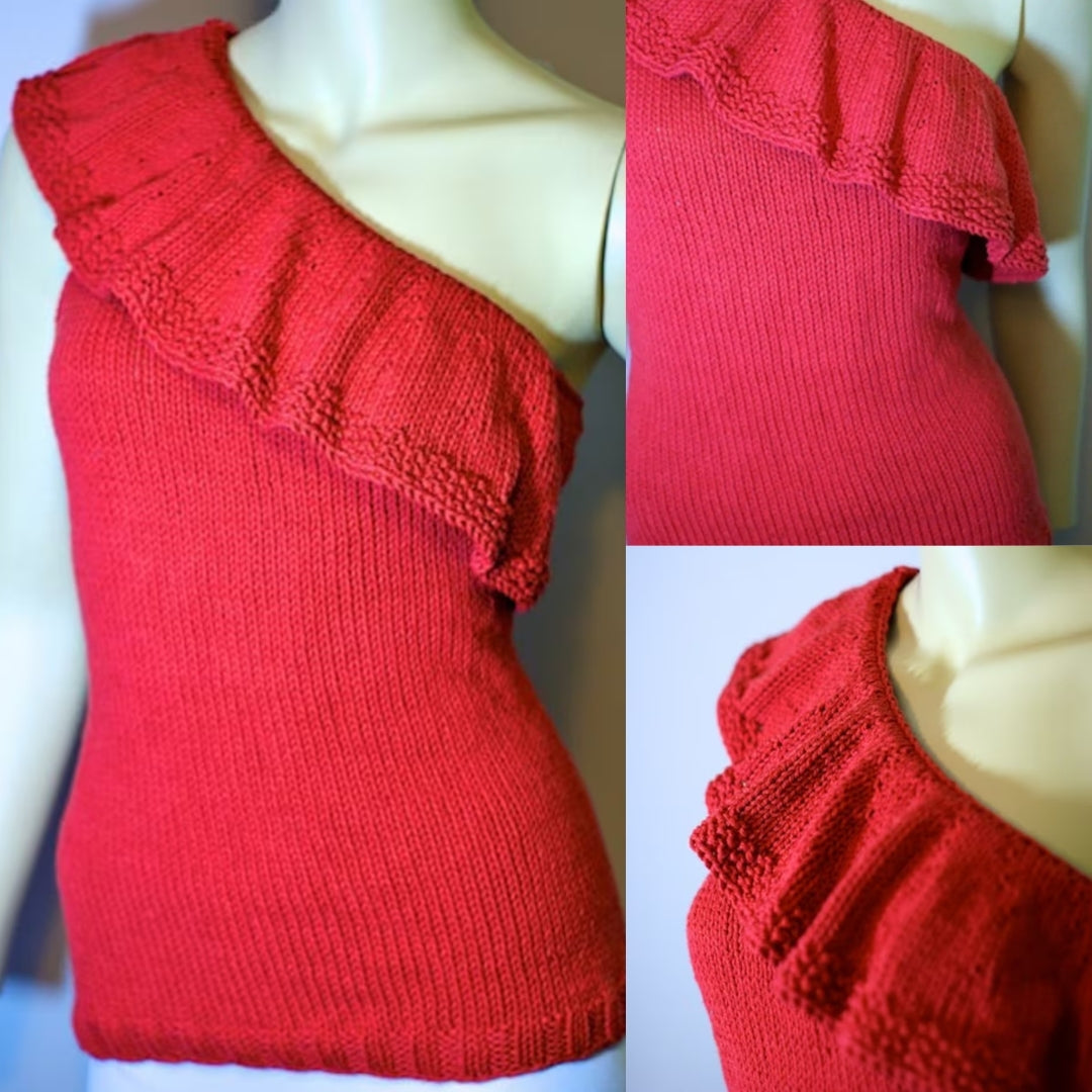 Asymmetrical Statement Top Advanced Knitting Pattern
