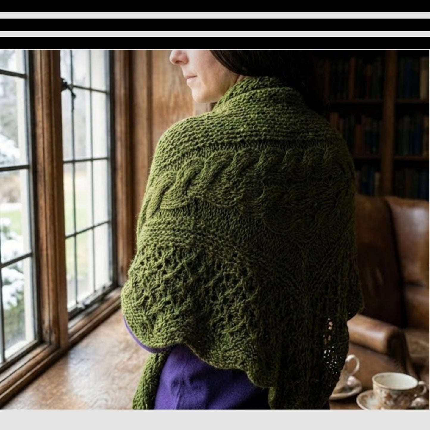 Misty Horizon Wrap Knitting Pattern