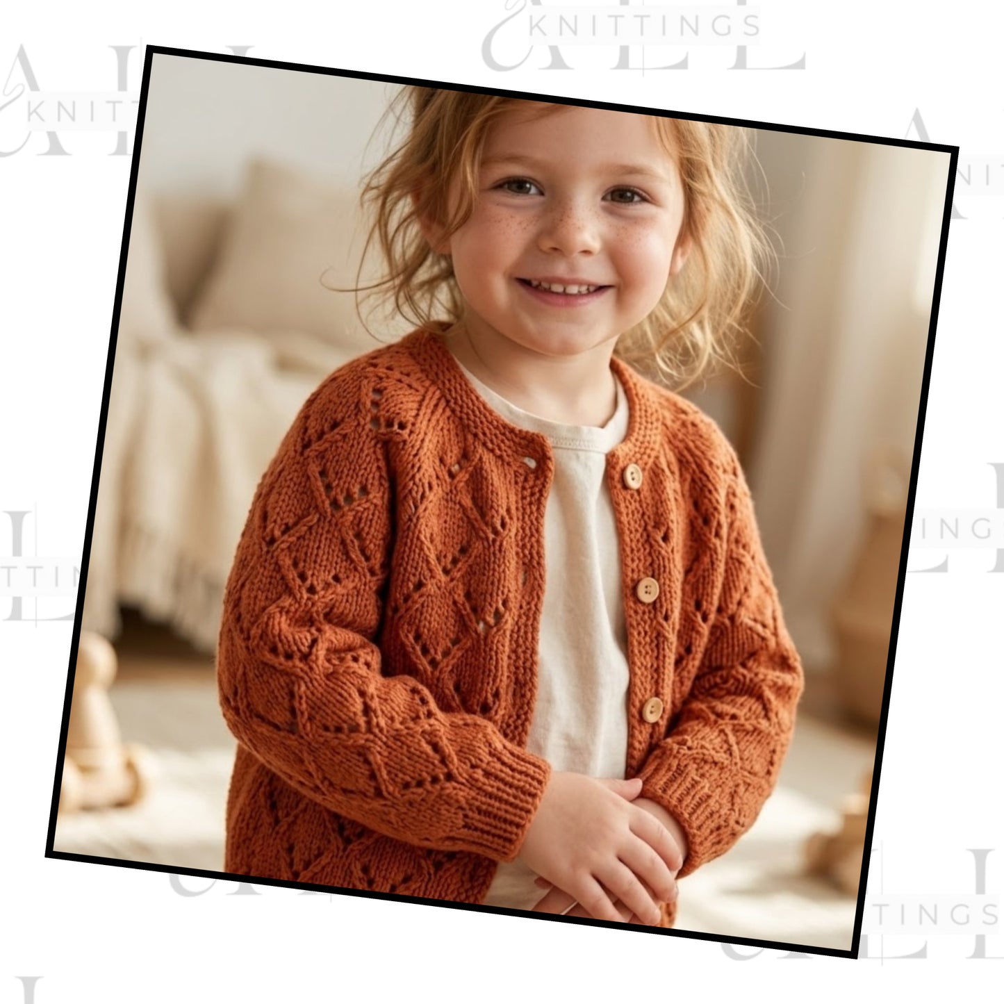 Gentle Textured Baby Cardigan Knitting Pattern