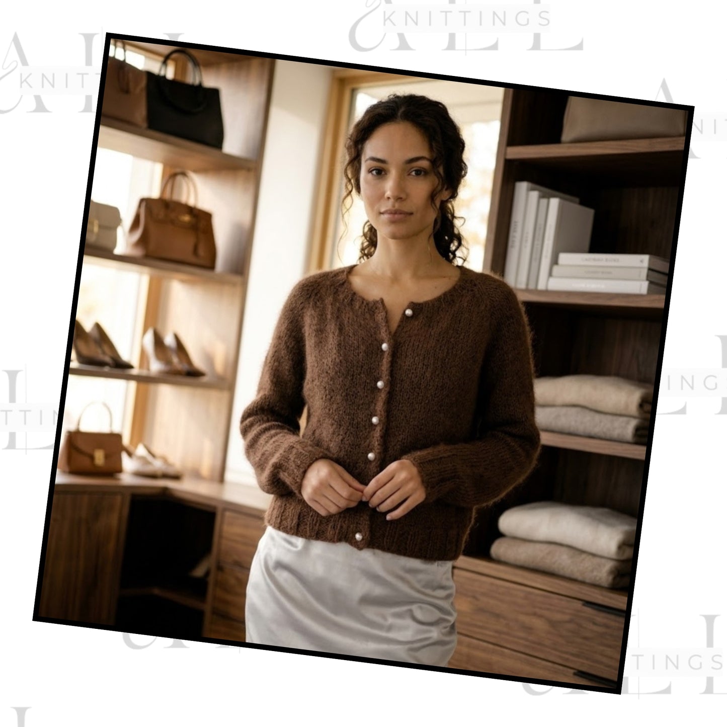 Soft Mohair Raglan Cardigan Knitting Pattern