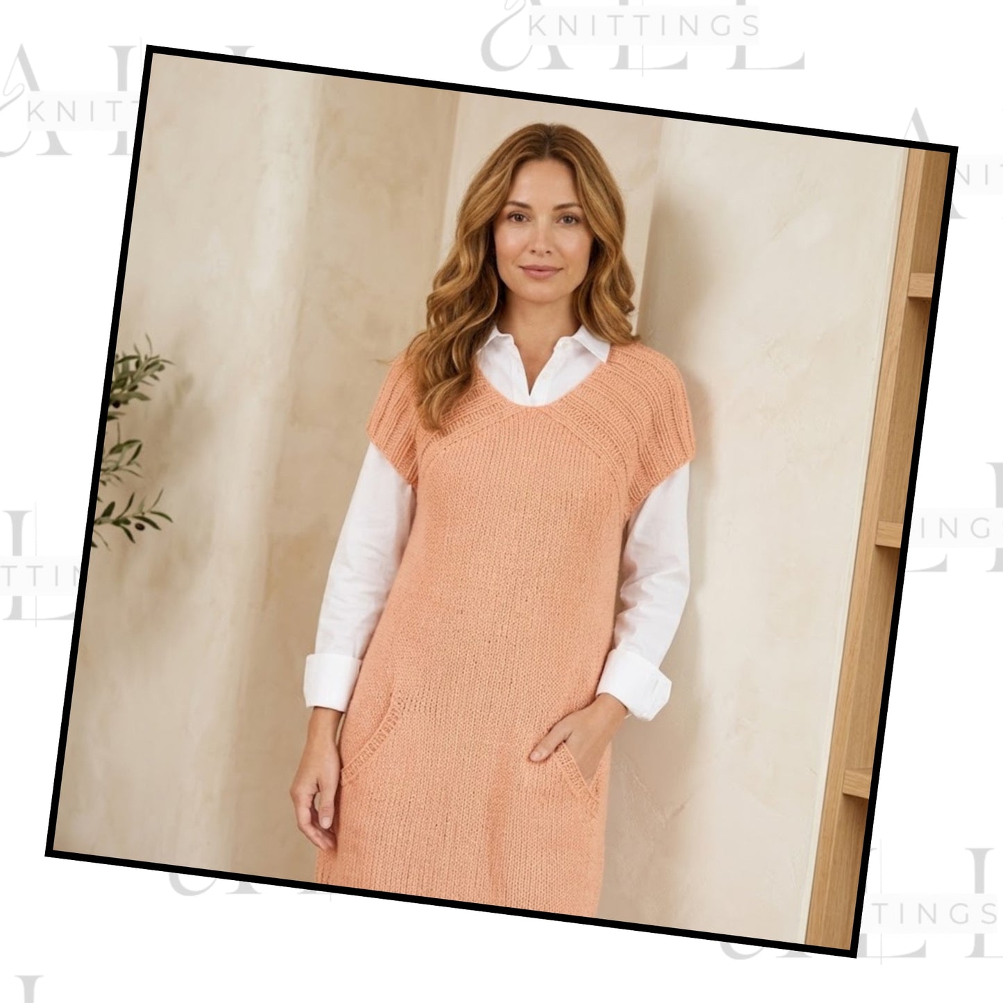Cozy Beginner Tunic Sweater Dress Knitting Pattern