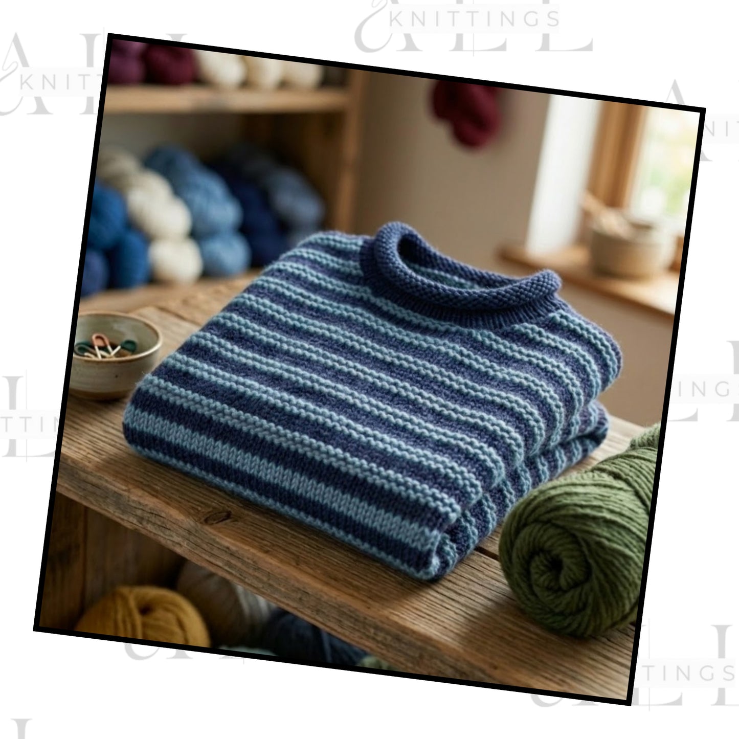 Classic Mini Striped Sweater Knitting Pattern