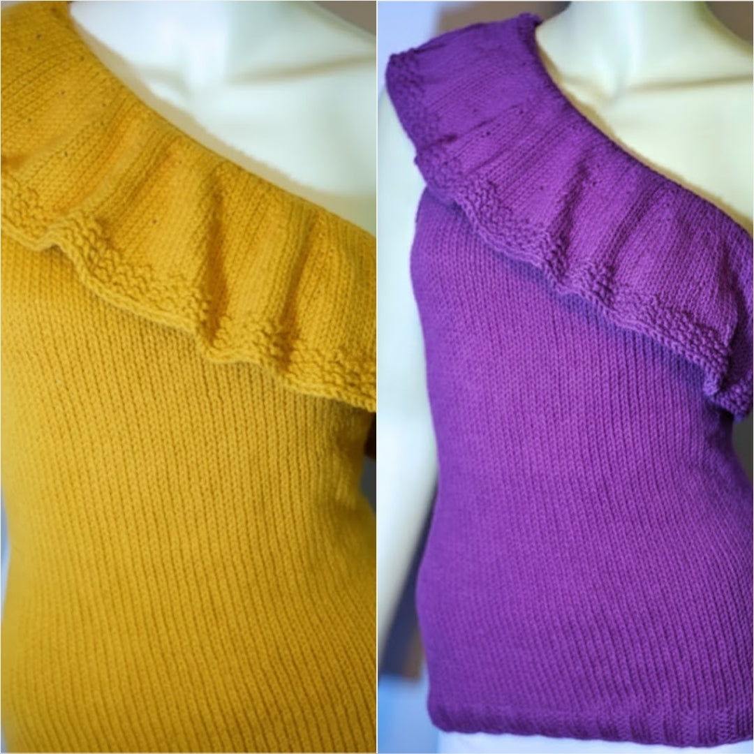 Asymmetrical Statement Top Advanced Knitting Pattern