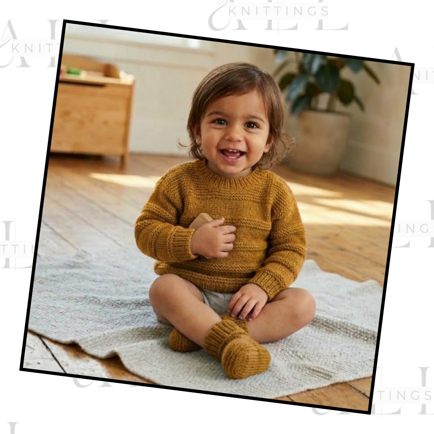 Gentle Everyday Buttoned Toddler Cardigan Knitting Pattern