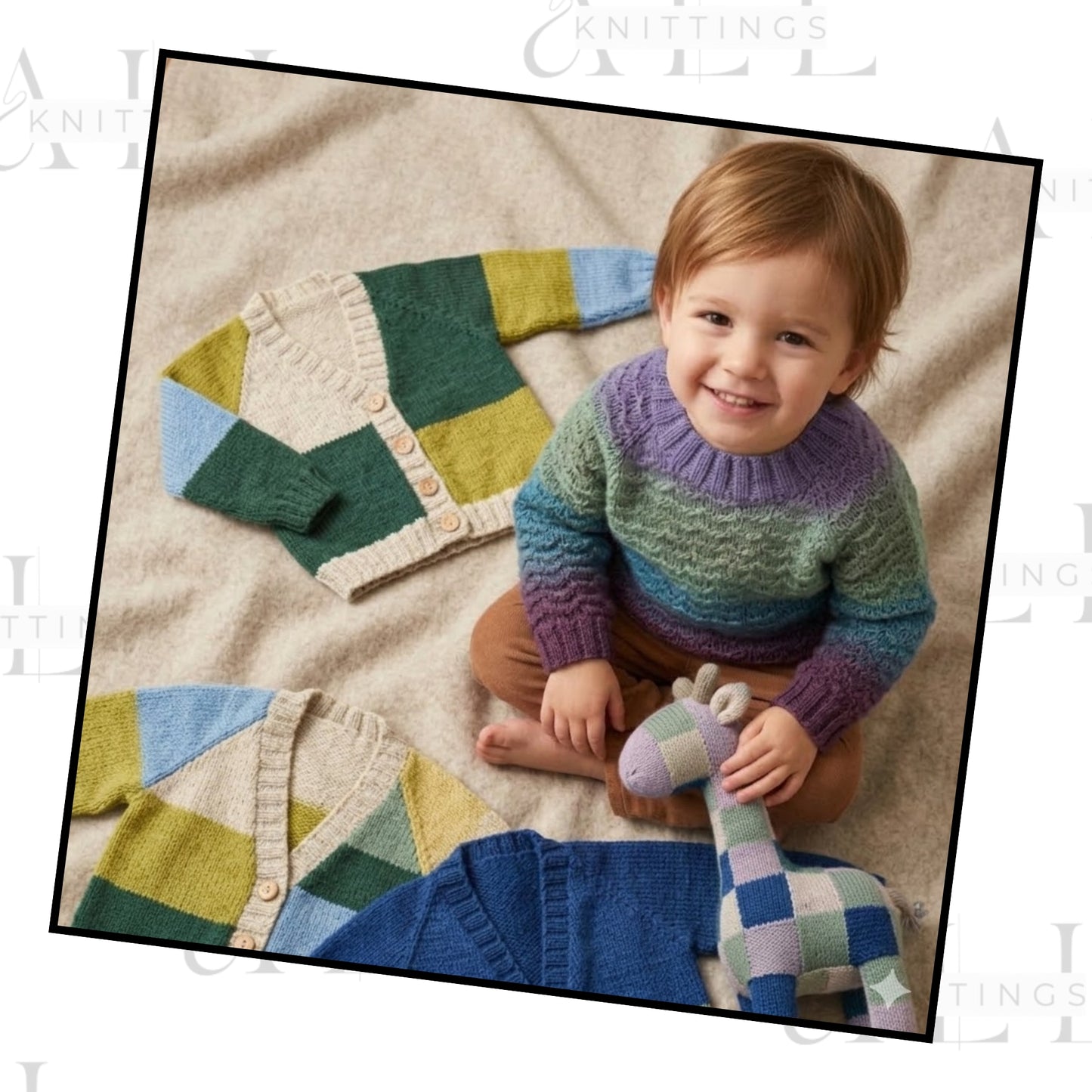 Cozy Colorwork Baby Sweater Knitting Pattern