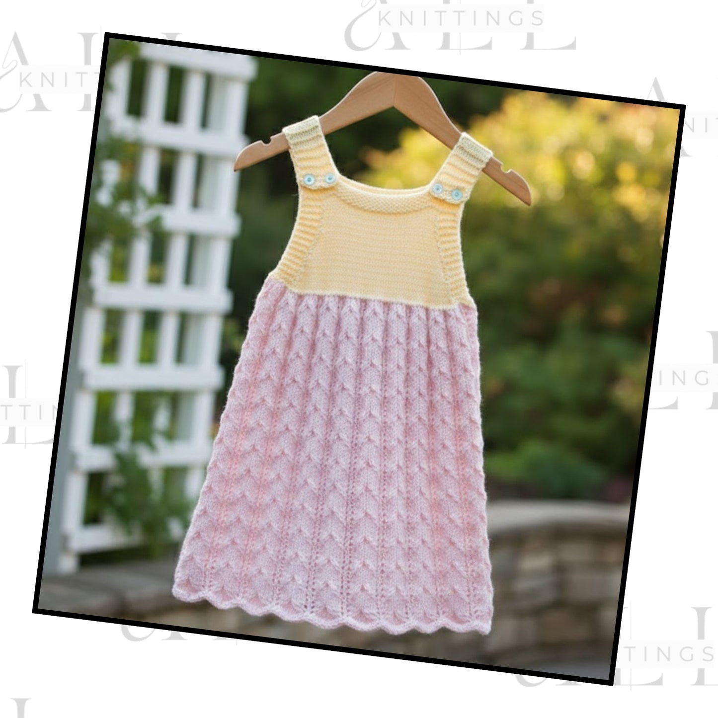 Sunny Pinafore Outfit Knitting Pattern