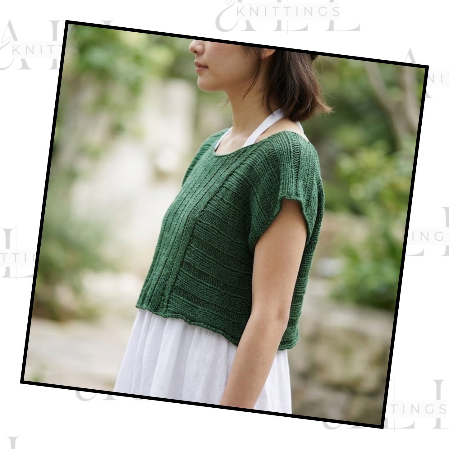 Classic Everyday Knit Geometry Tee Pattern