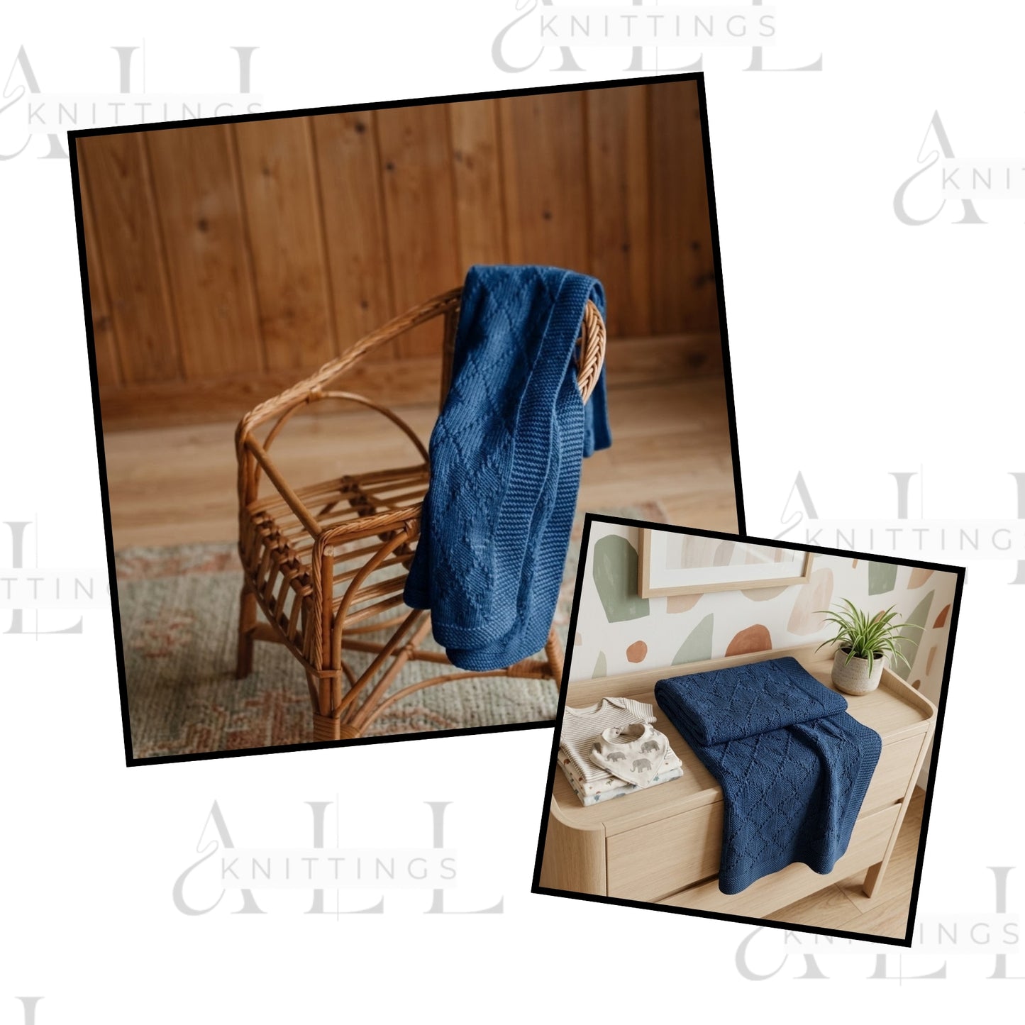 Heritage Lattice Coverlet Knitting Pattern