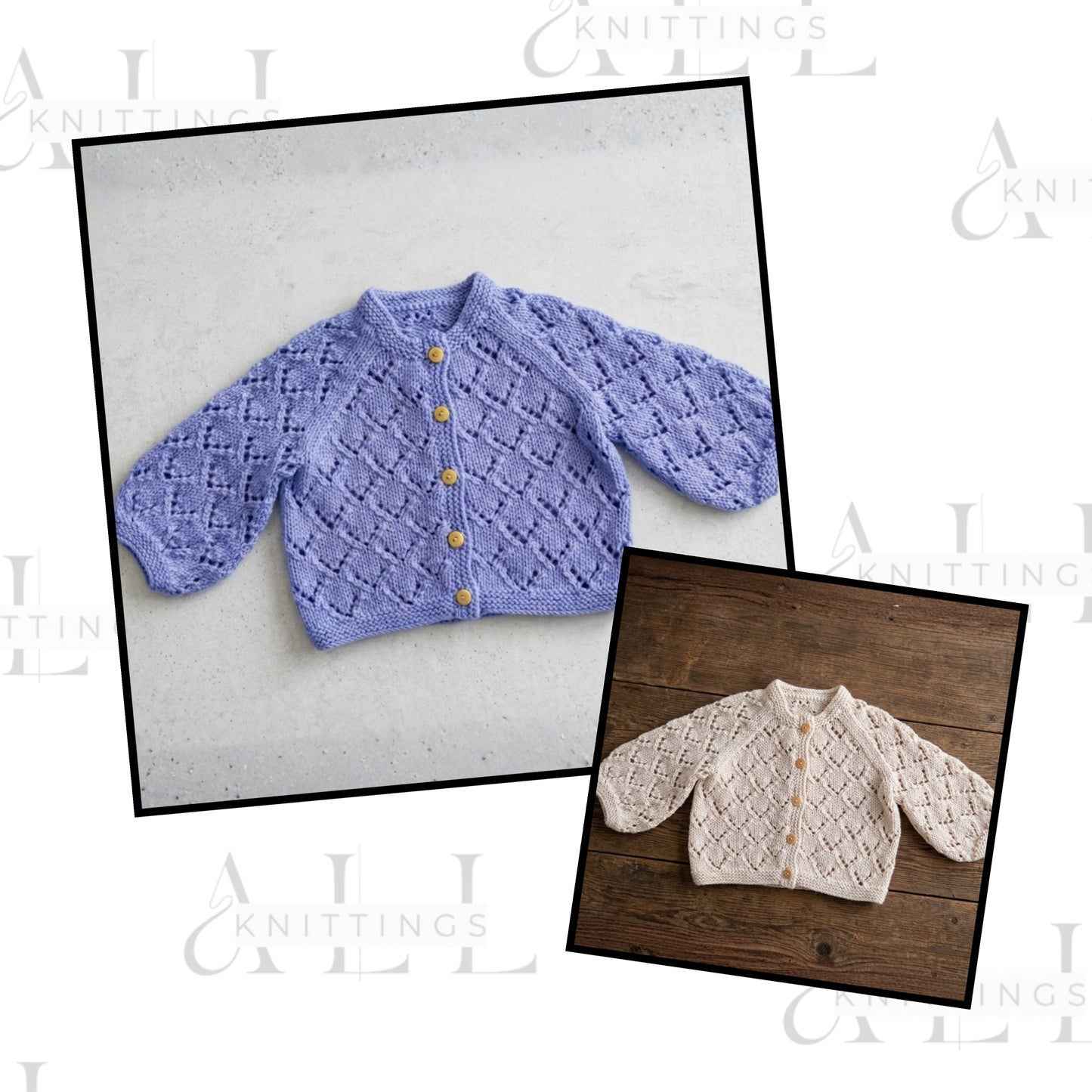 Gentle Textured Baby Cardigan Knitting Pattern