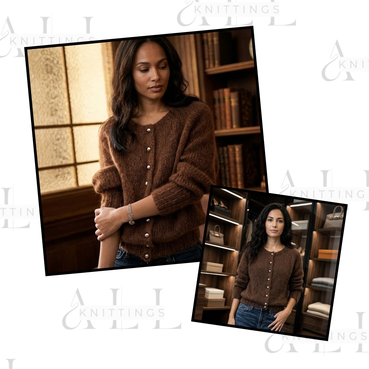 Soft Mohair Raglan Cardigan Knitting Pattern
