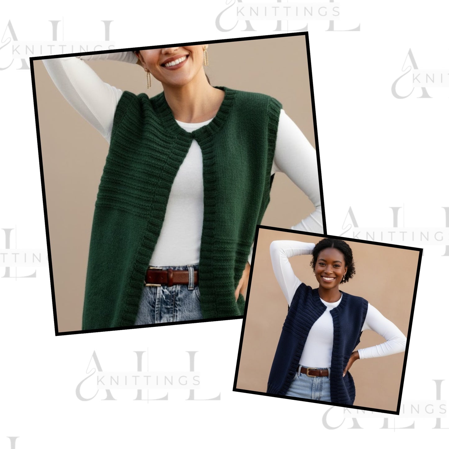 Comfy CardiVest Knitting Pattern