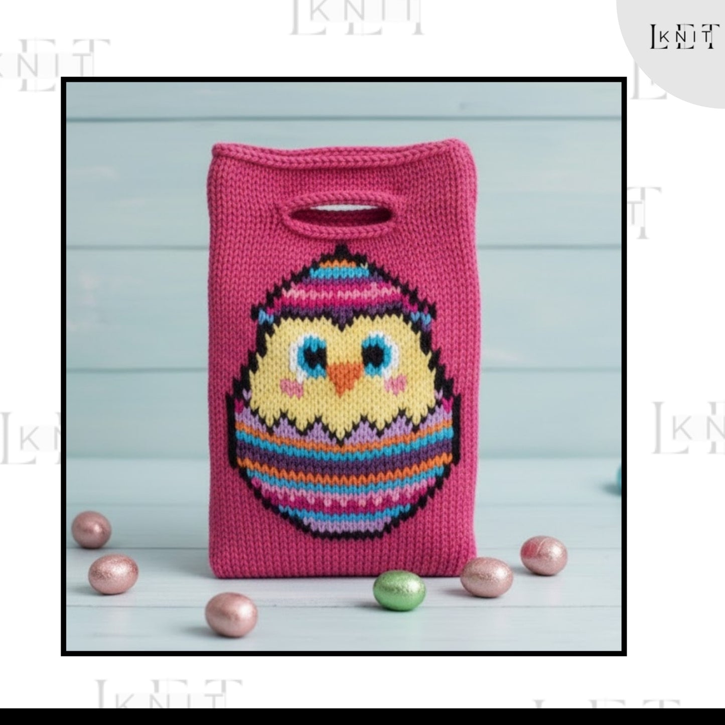 Easter Treat Holder Knit Bag Knitting Pattern