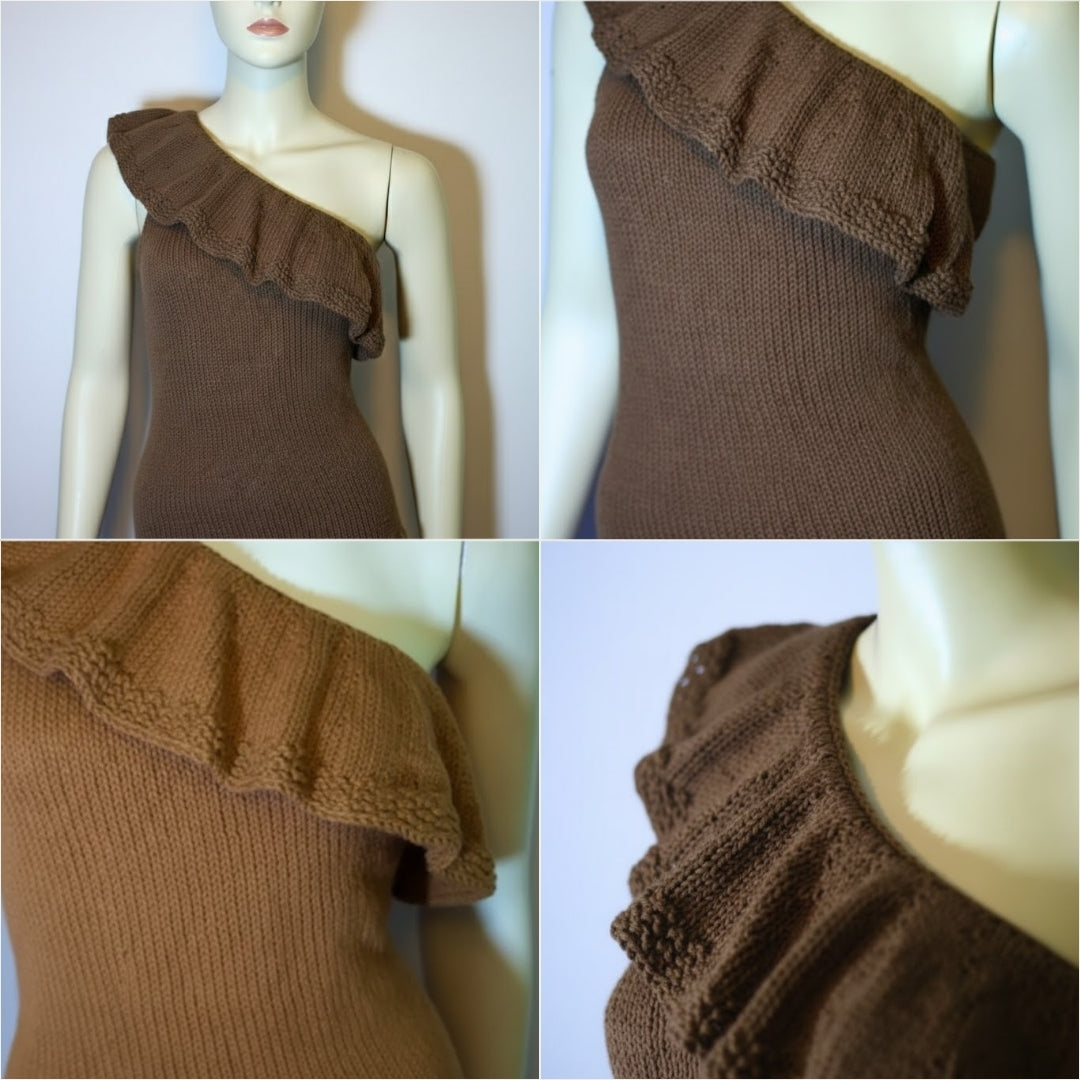 Asymmetrical Statement Top Advanced Knitting Pattern