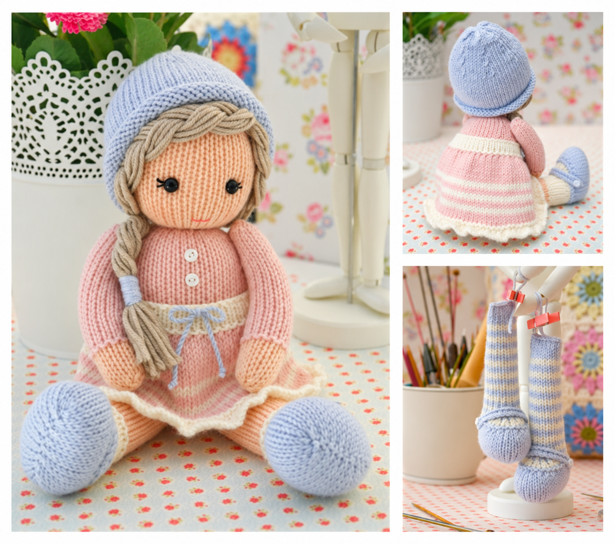 Charming Pocket Doll Knitting Pattern