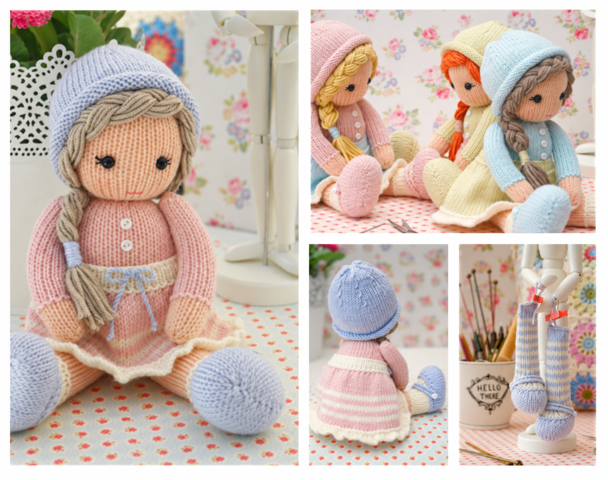 Charming Pocket Doll Knitting Pattern