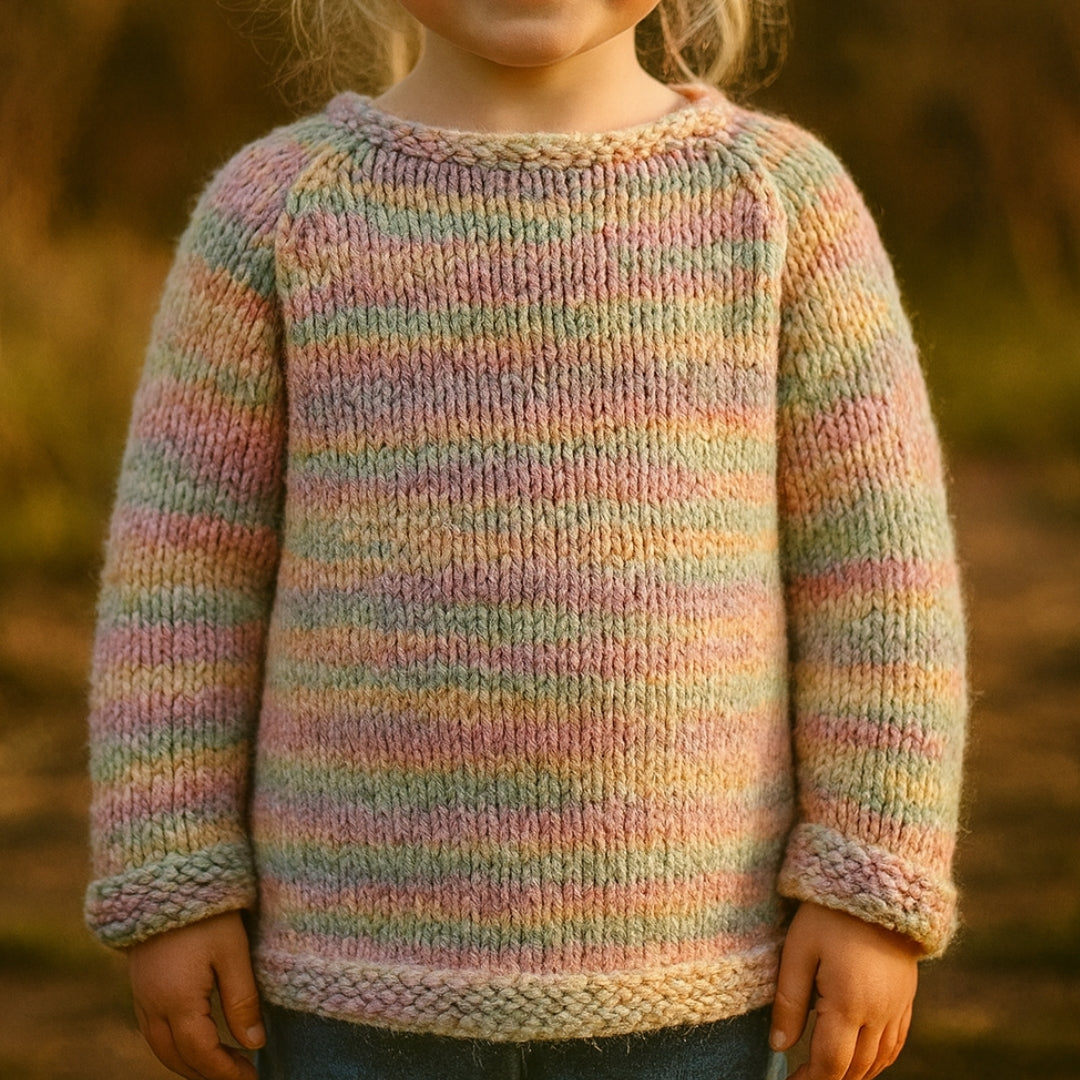 Classic Kids Sweater Knitting Pattern