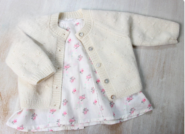 Classy Baby Sweater Cardigan Knitting Pattern