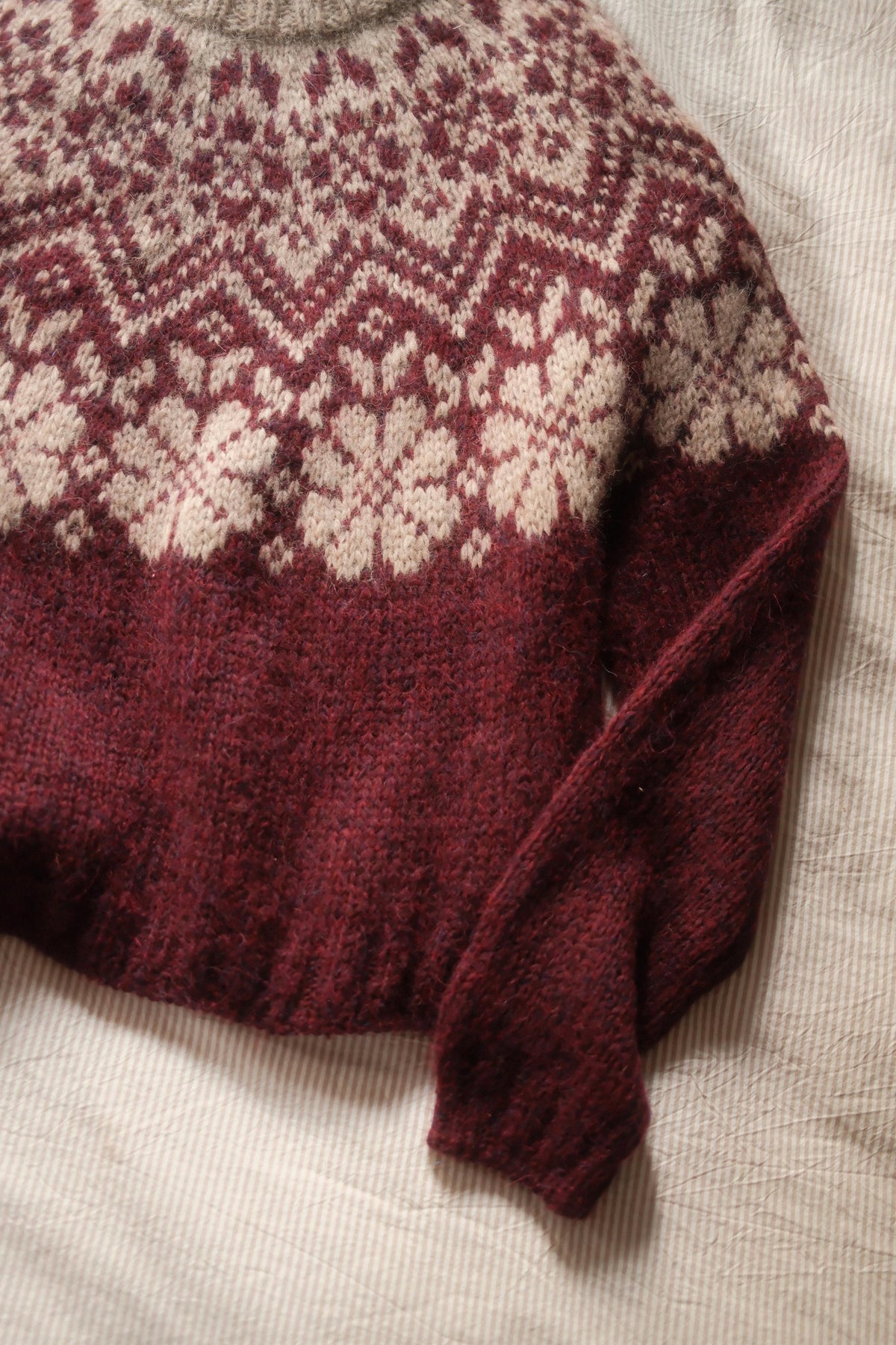 Bloom Yoke Pullover knitting pattern — view 04