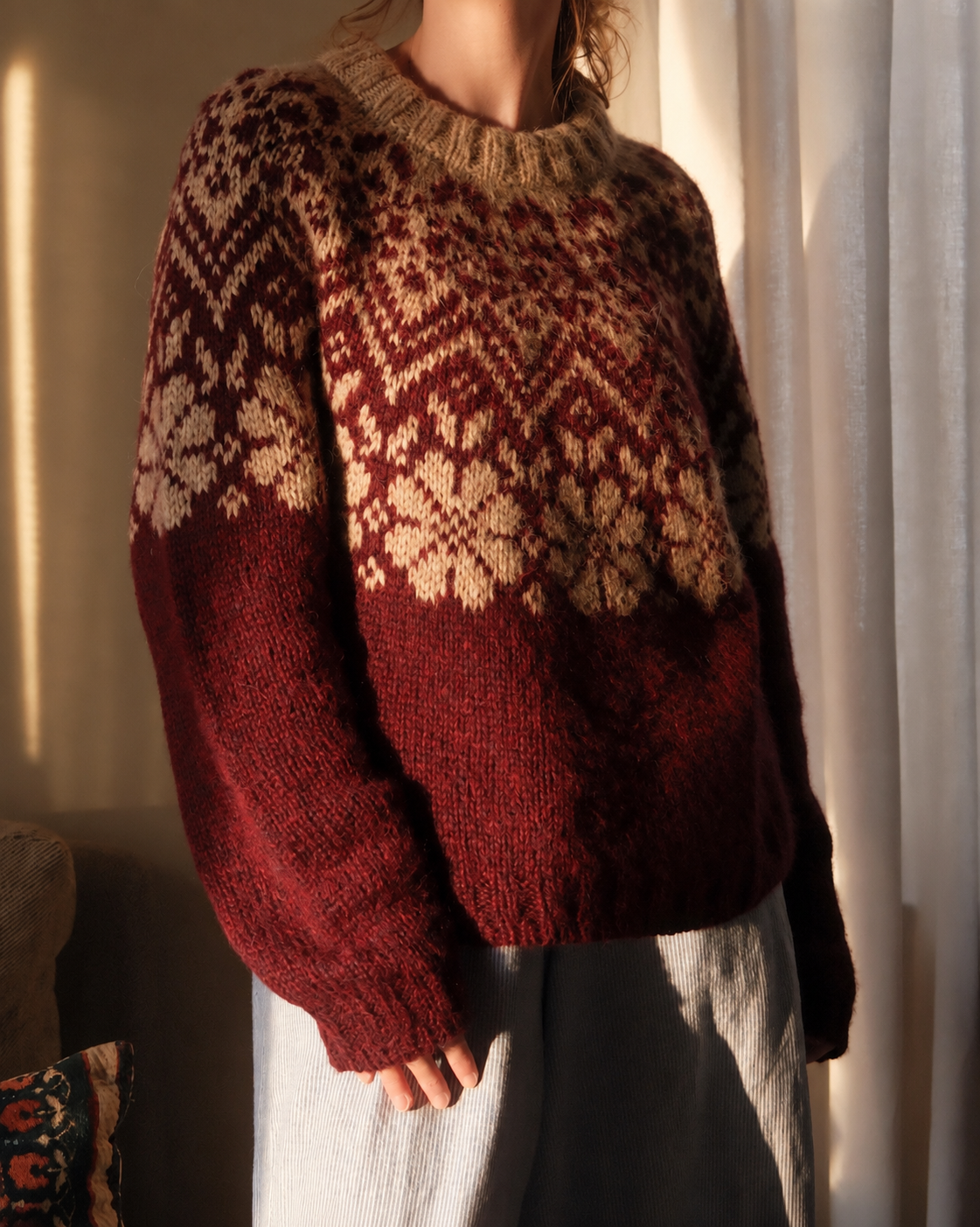 Bloom Yoke Pullover knitting pattern — view 11