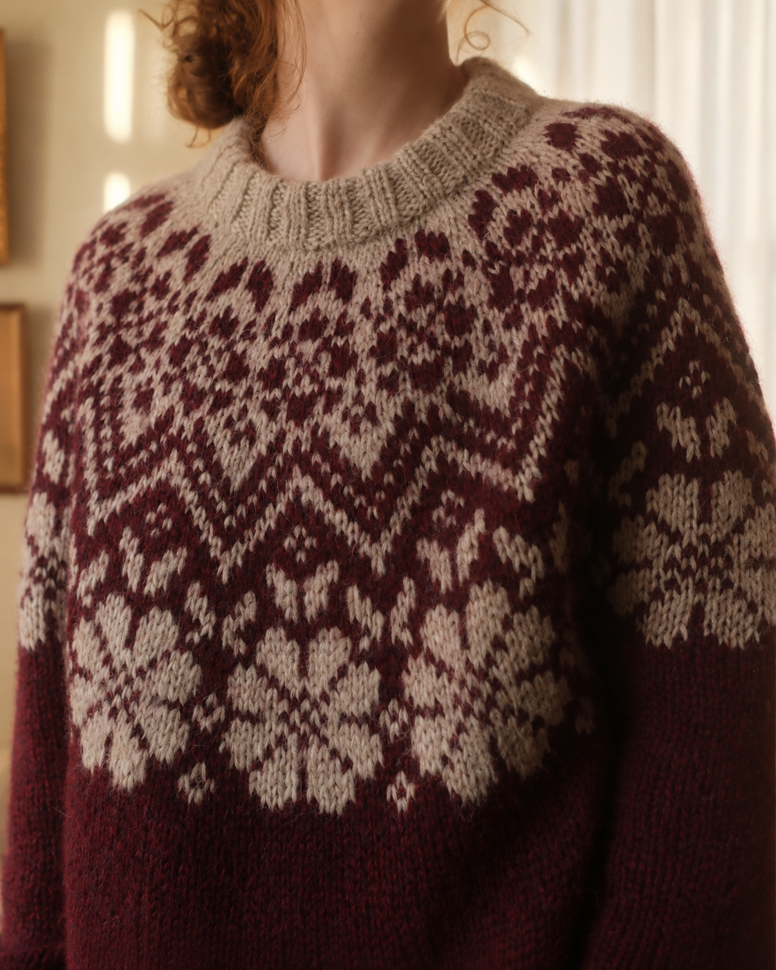 Bloom Yoke Pullover knitting pattern — view 12