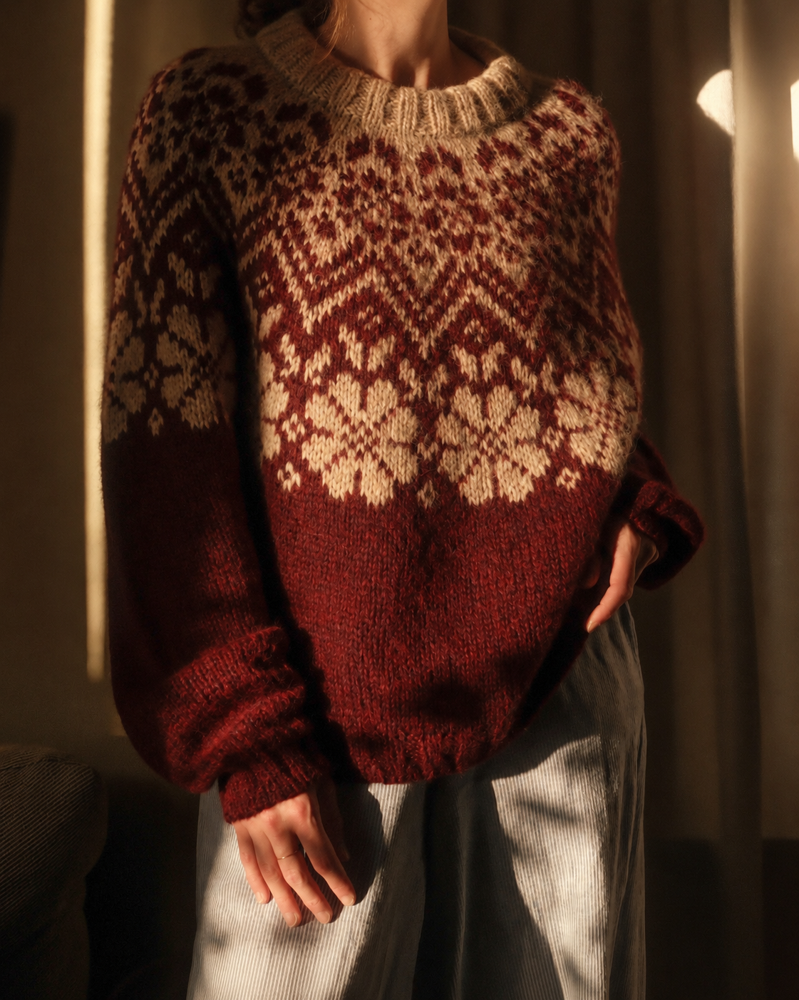 Bloom Yoke Pullover knitting pattern — view 13