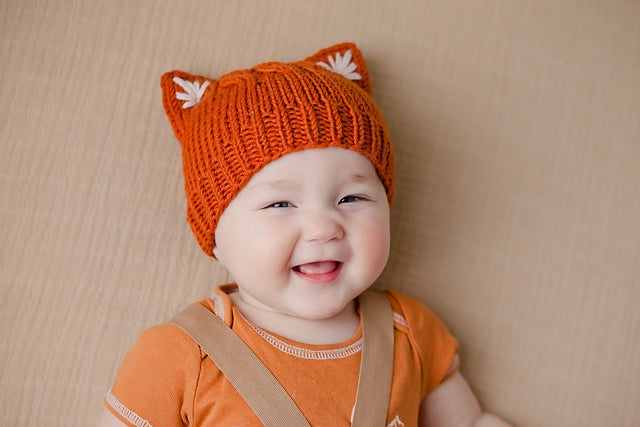 Cozy Kitty Ears Beanie source pattern photo