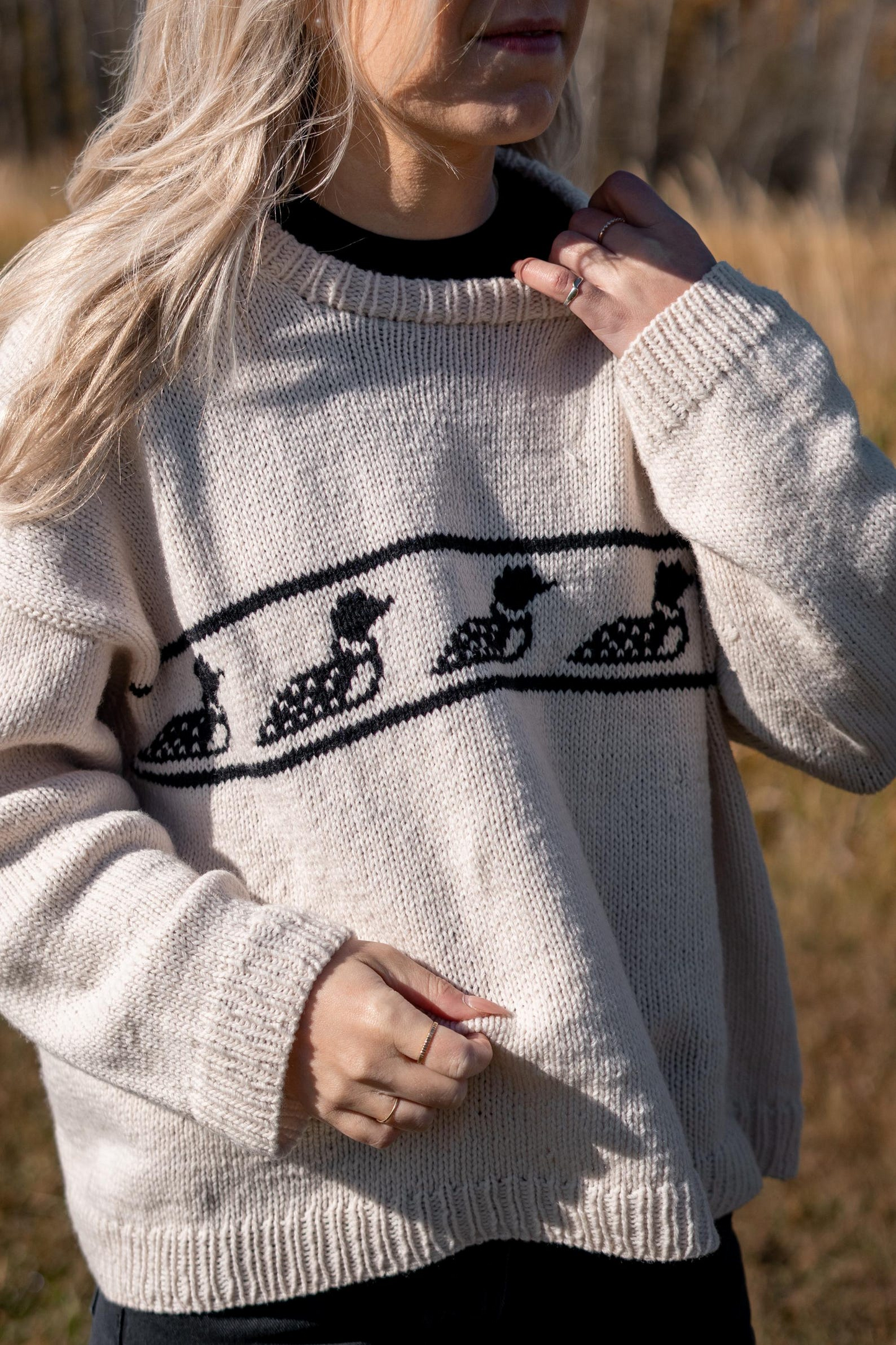 Northern Waters Yoke Sweater Knitting Pattern