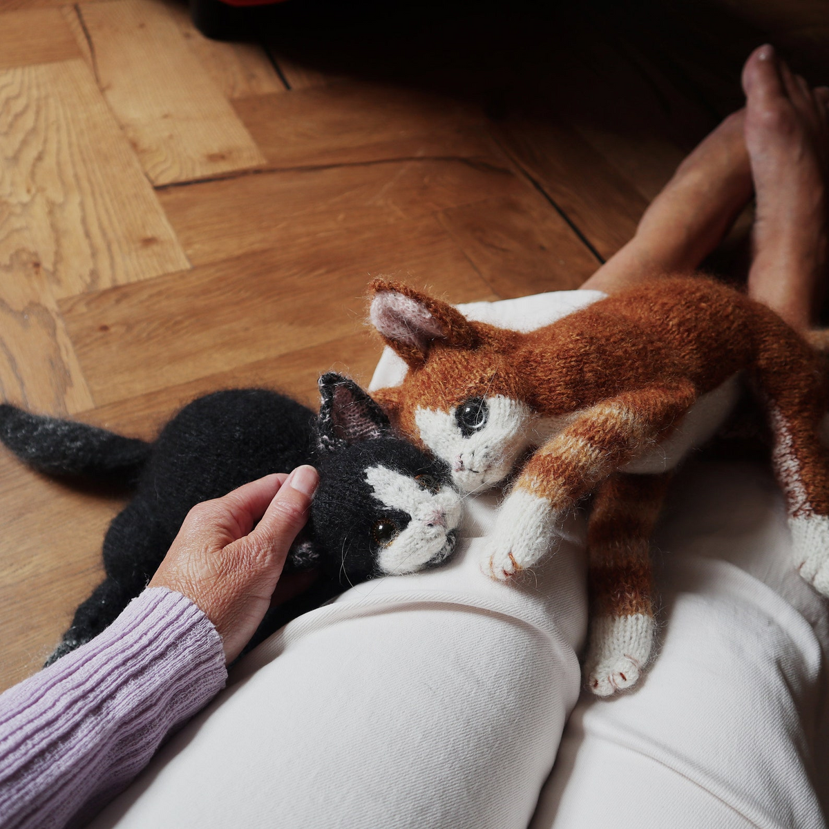 Playful Kitten Toy Knitting Pattern