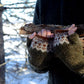 Forest Flower Hand Warmers Knitting Pattern — view 3